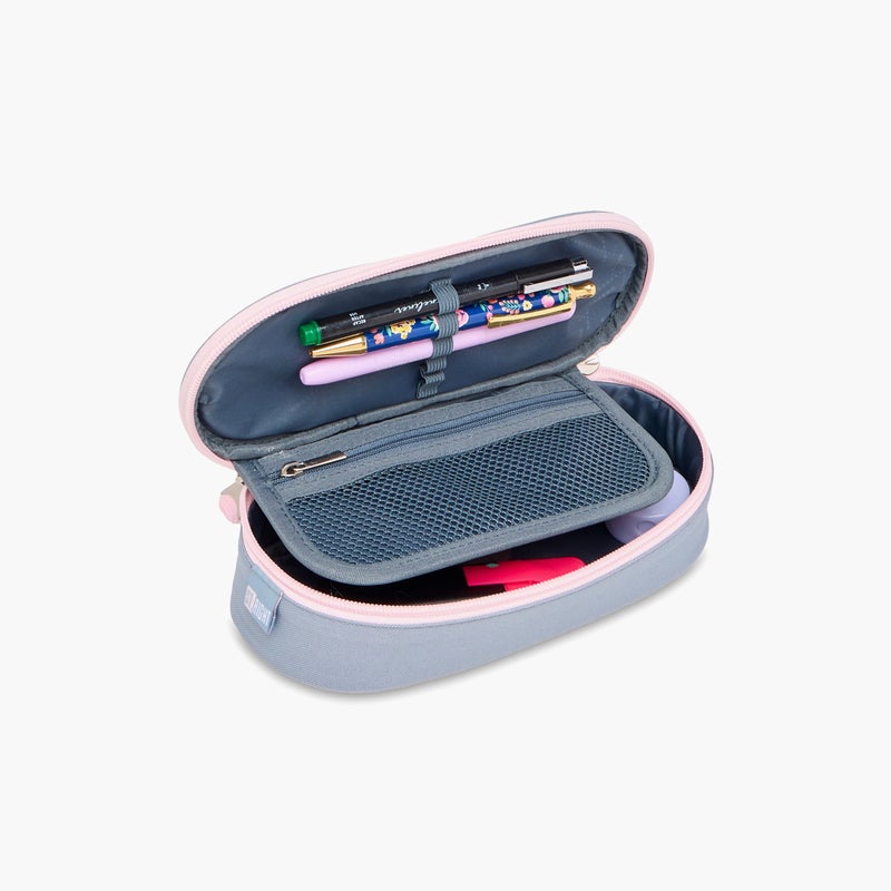 St.Right Pencil Case-Silver Butterflies-1 Cmprt-Girls (Polyester) Grey \ 23X10X5 - Image 5